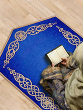 Meral Blue & Copper Oriental Prayer Rug - Sena Designs, Luxury Thick Sejadah With Padding Accessories, Janamaz Islamic Products, Ramadan Kareem Gifts, Muslim Gifts, Eid Gifts & Presents,SD-PRUG-MRL-BluCop-NC-NP,SD-PRUG-MRL-BluCop-NC-WP,SD-PRUG-MRL-BluCop-WC-NP,SD-PRUG-MRL-BluCop-WC-WP