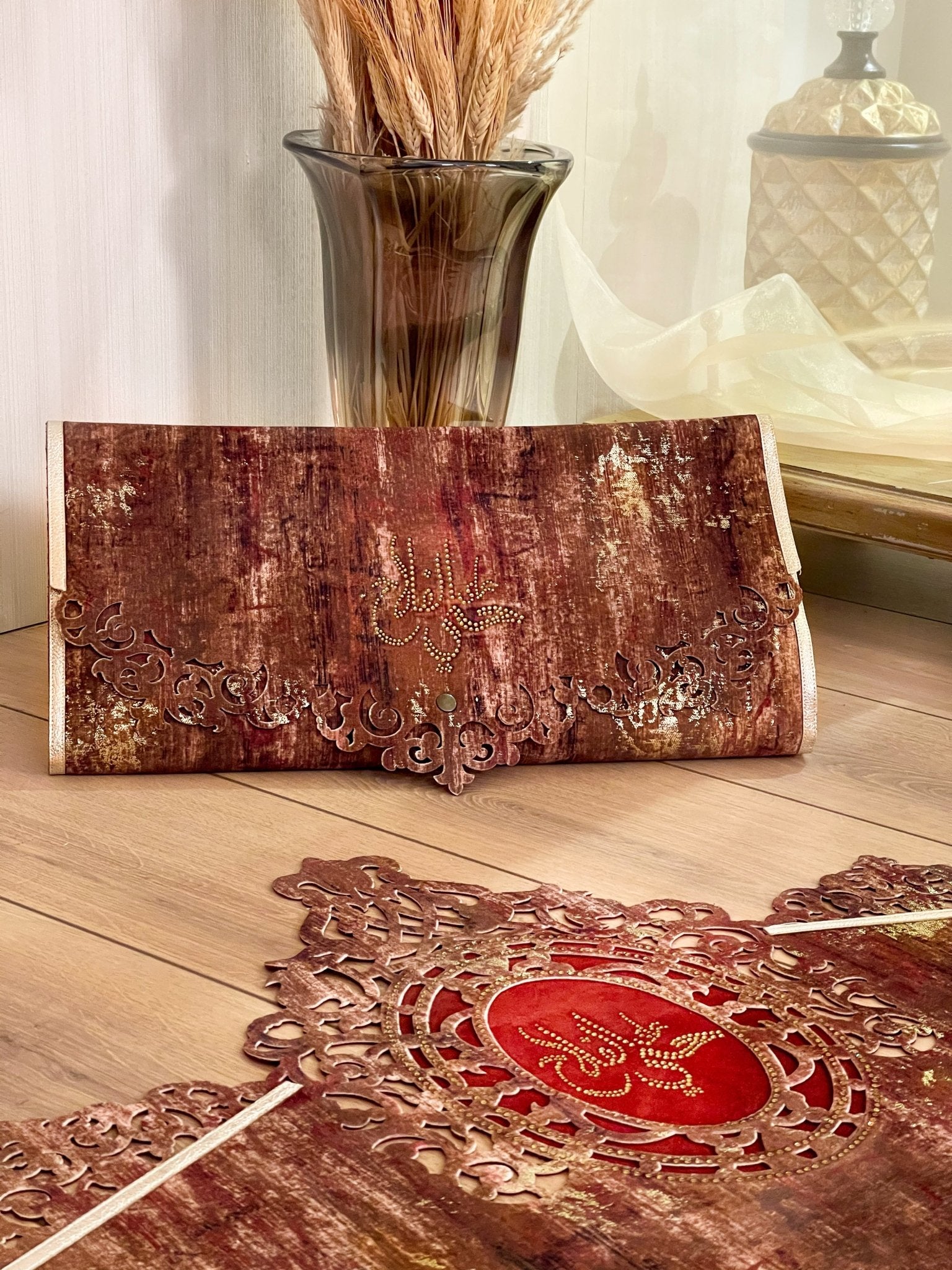Ruya Red Muslim Prayer Rug, Musallah Islamic Mat, Best Luxury Janamaz ...