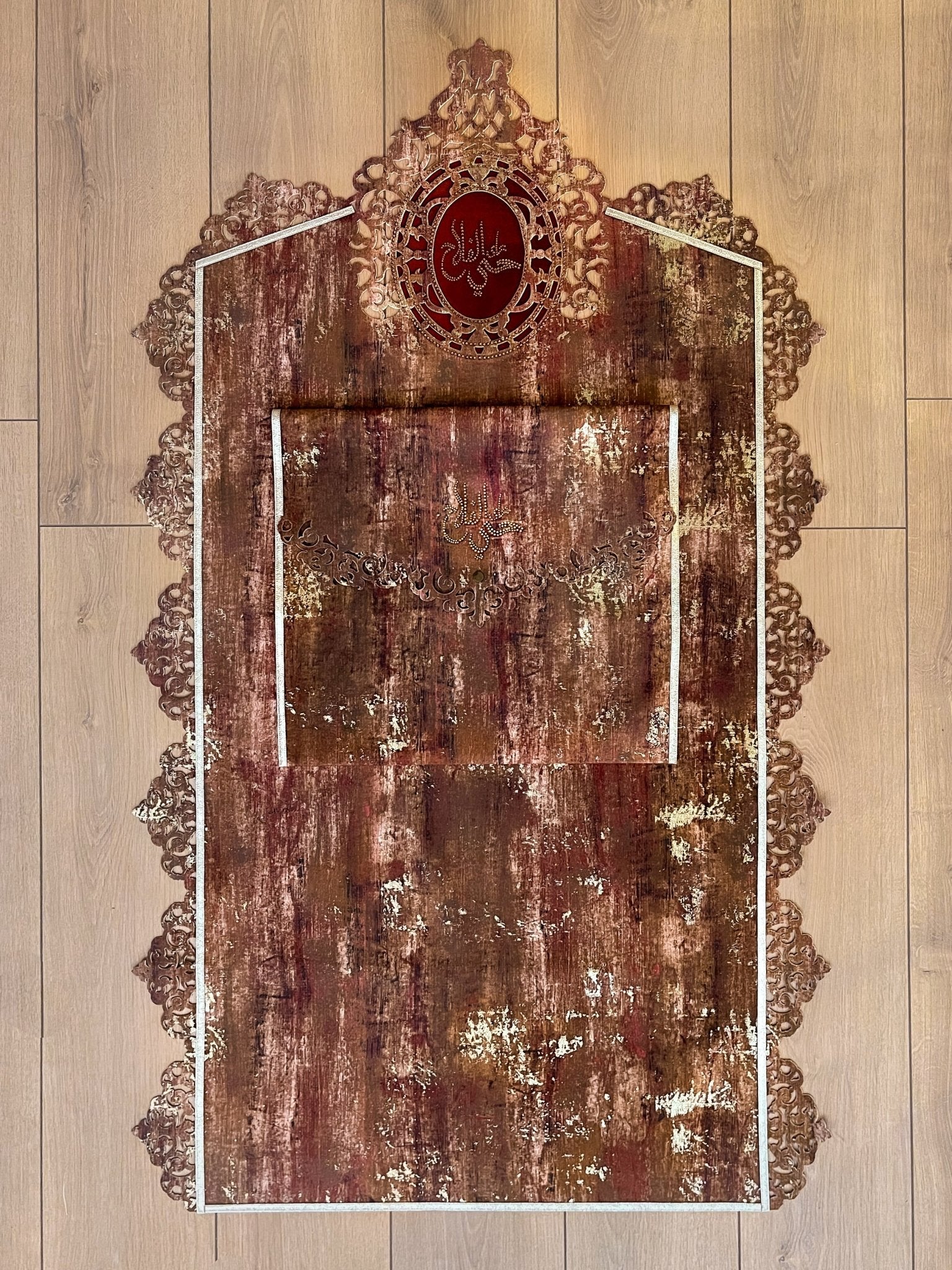 Ruya Red Muslim Prayer Rug, Musallah Islamic Mat, Best Luxury Janamaz ...